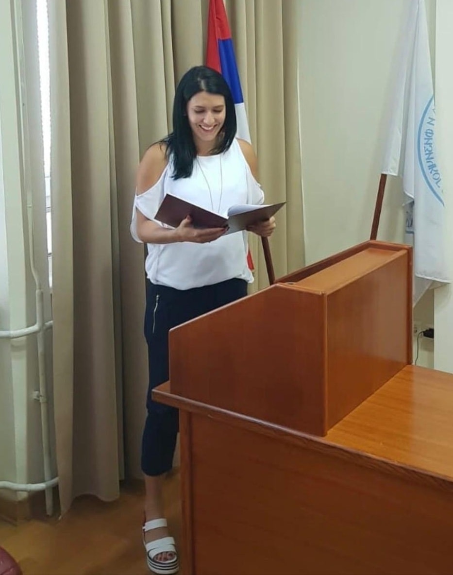 Dajana Butulija graduating as Professor of Sport & Physical Education